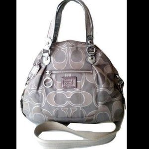 Coach Poppy Signature Lurex Metallic Shoulder